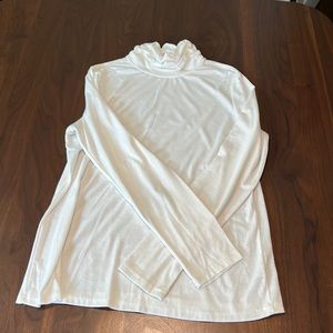 2 FOR $7 ITEM.  Kim Rogers Cream Colored Turtleneck Top.  Size L.